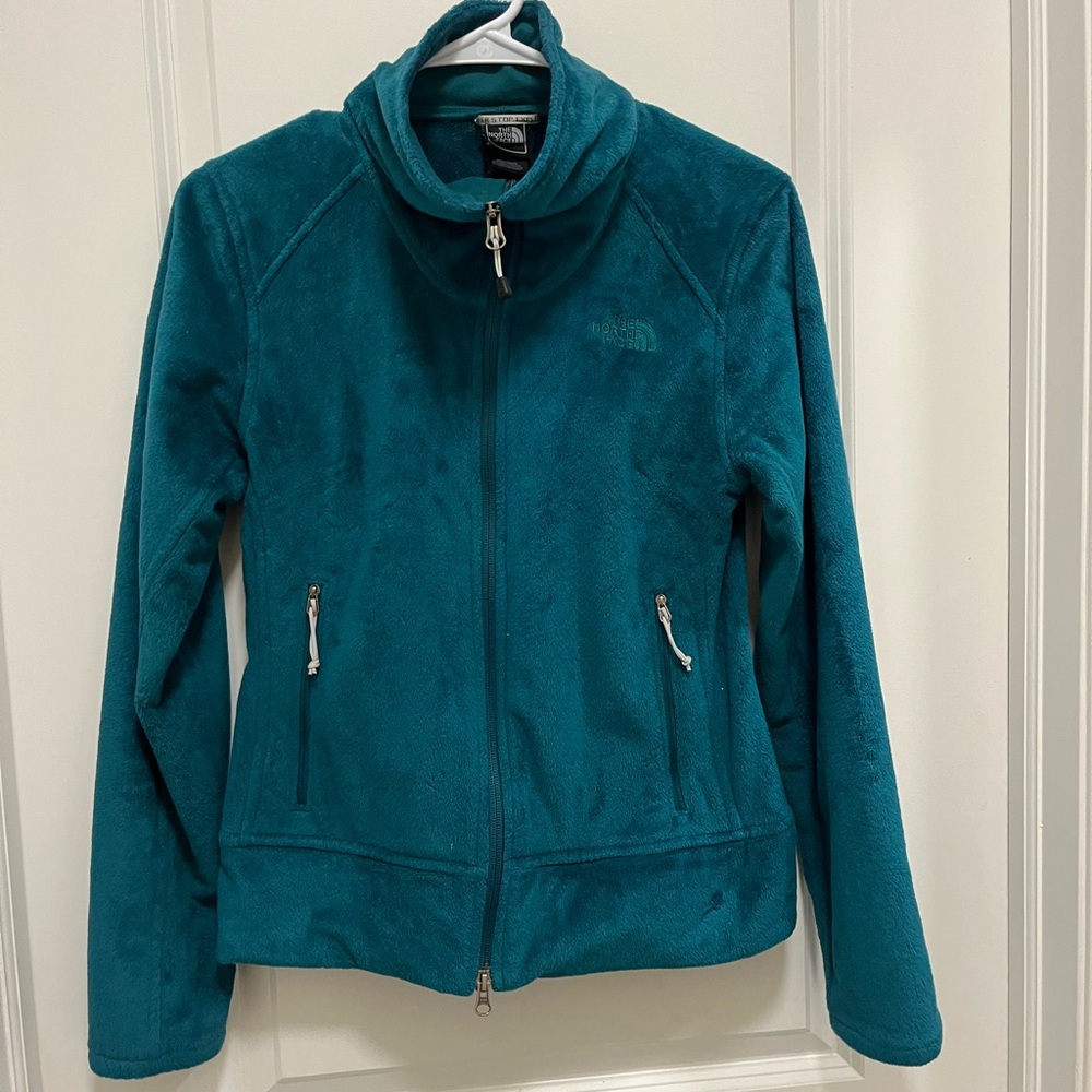 The North Face Women's Soft Fleece Jacket Dark Turquoise Small Full Zip